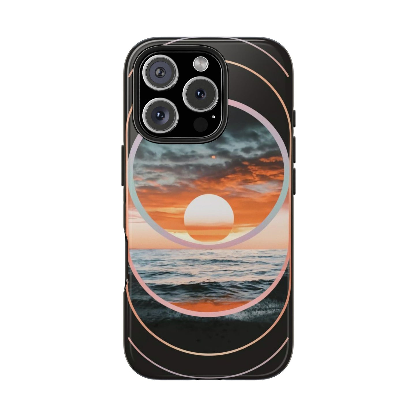 Fusion Sunset Abstract Art Tough Phone Case