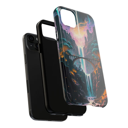 Midnight Cascade Blue Moon Tough Phone Case