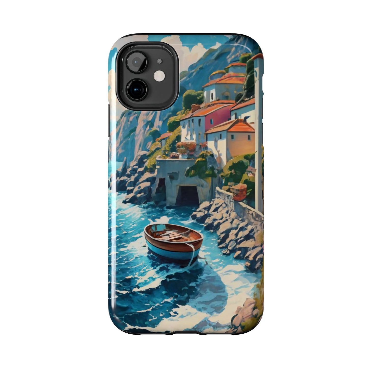 Coastal Dreamscape Boat Tough Phone Case