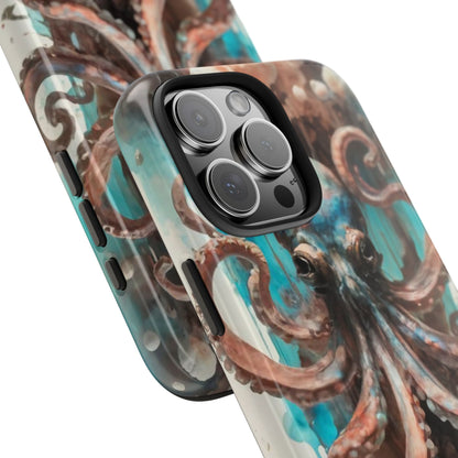 Serene Octopus Watercolor Tough Phone Case
