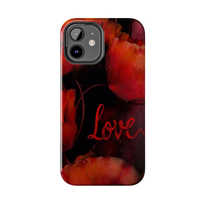 Crimson Love Blossoms Tough Phone Case