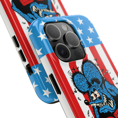 Red, White and Fink - Tough Phone Case