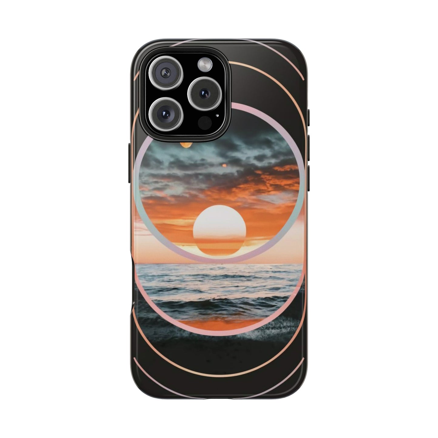 Fusion Sunset Abstract Art Tough Phone Case