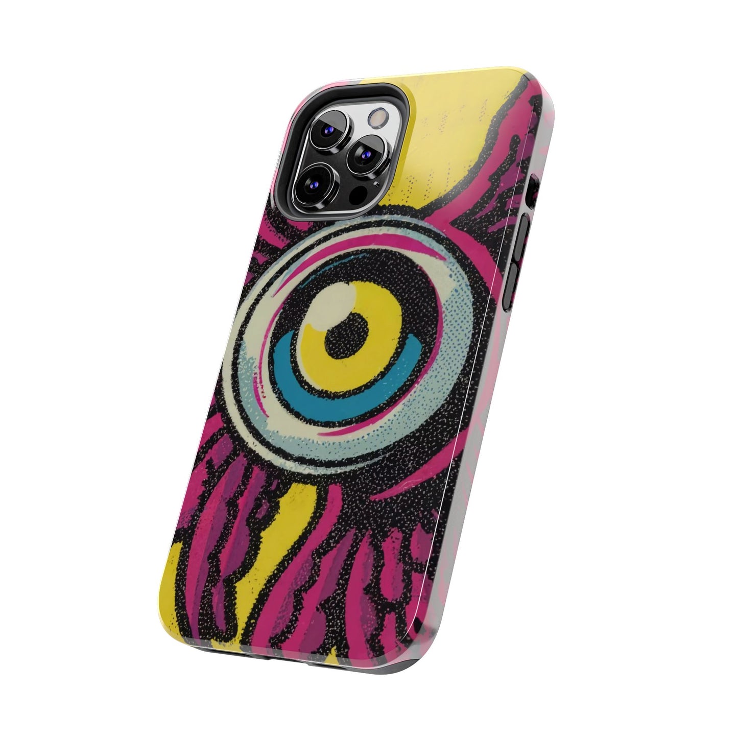 Golden Gaze Winged Eye iPhone Case