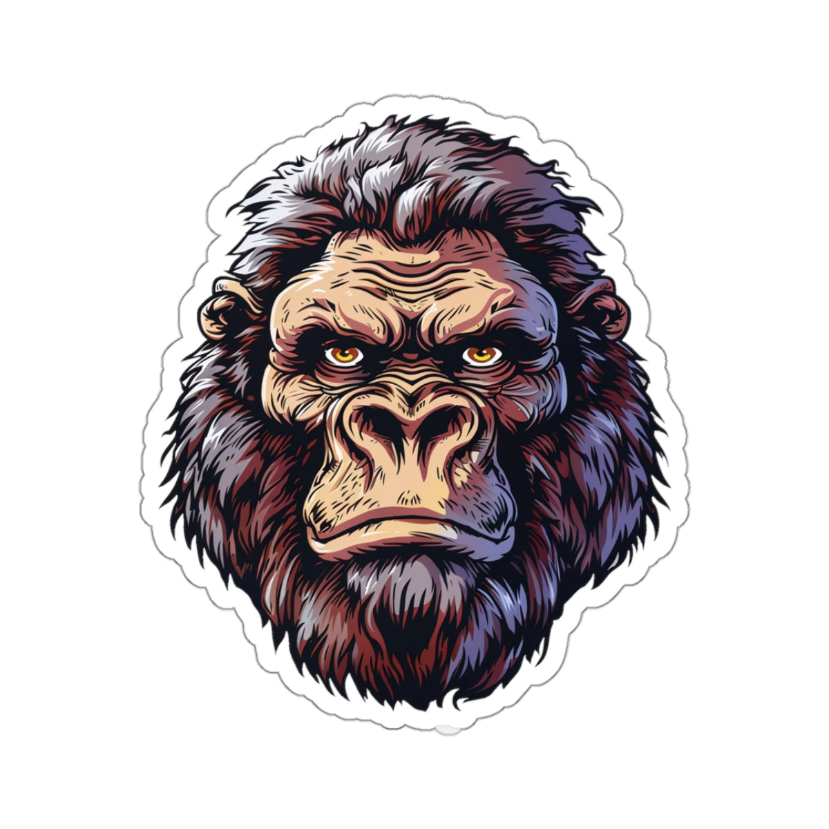 Observant Tan Yeti Vinyl Sticker