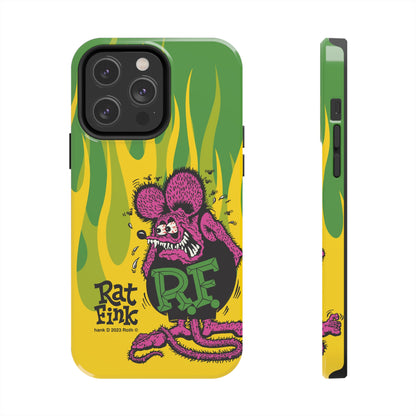 Fink Flames - Yellow/Green - Tough Phone Case