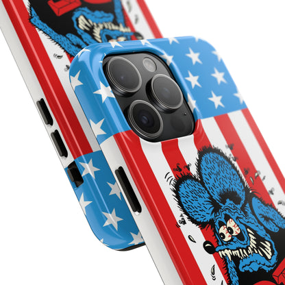 Red, White and Fink - Tough Phone Case