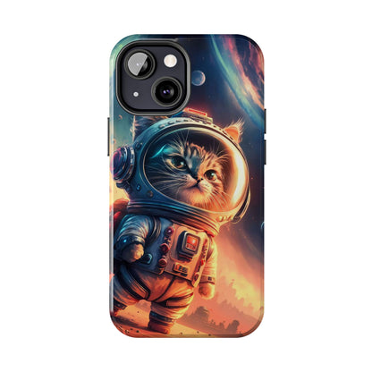 Cosmic Kitty Space Explorer Tough Phone Case