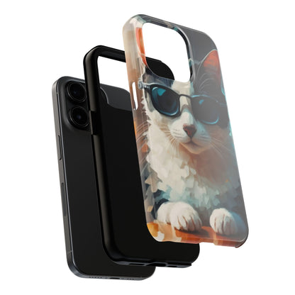 CoolCat Dinner Date Tough Phone Case