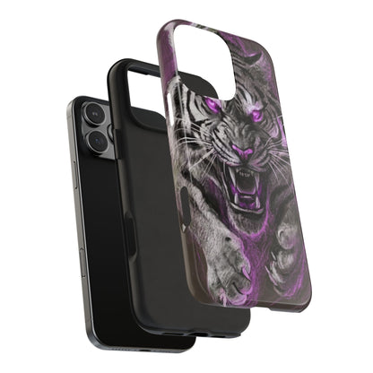 Enigmatic Hunter Tiger Sketch Tough Phone Case