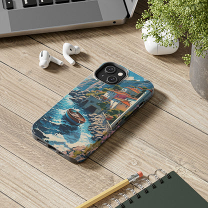 Coastal Dreamscape Boat Tough Phone Case