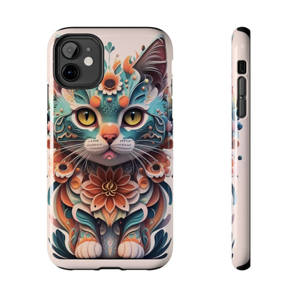 Floral Feline Armor Case