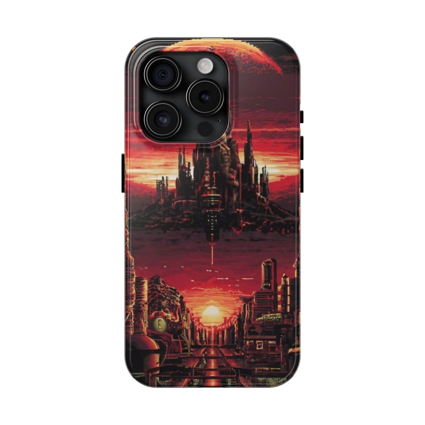 PixelVista Futuristic City Tough Phone Case