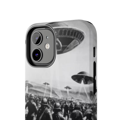 RetroWar UFO Encounter Tough Phone Case