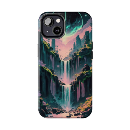 Moonfall Cascades Night View Tough Phone Case