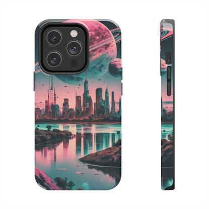 Celestial Cityscape Aerial View Tough Phone Case