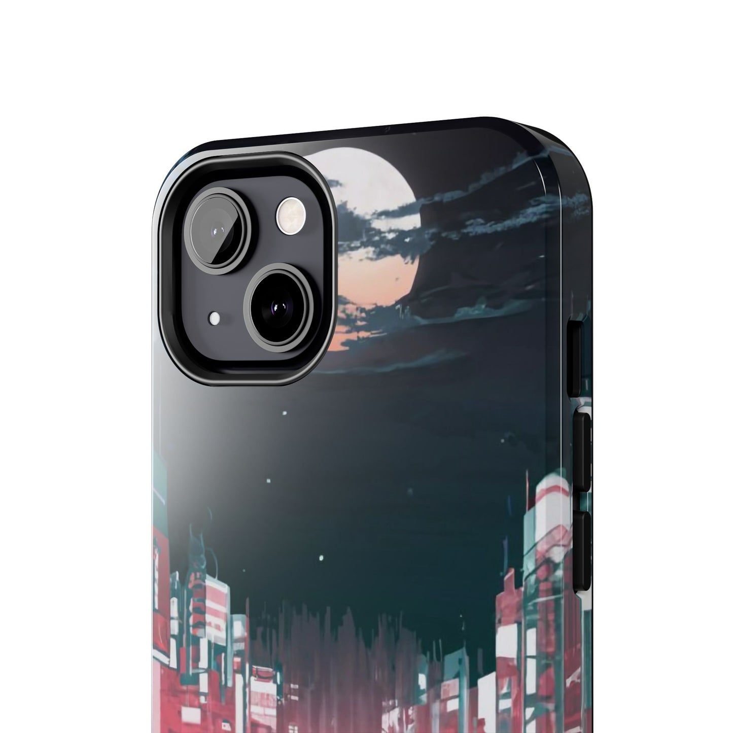 Moonlit Waterfront City Night Tough Phone Case