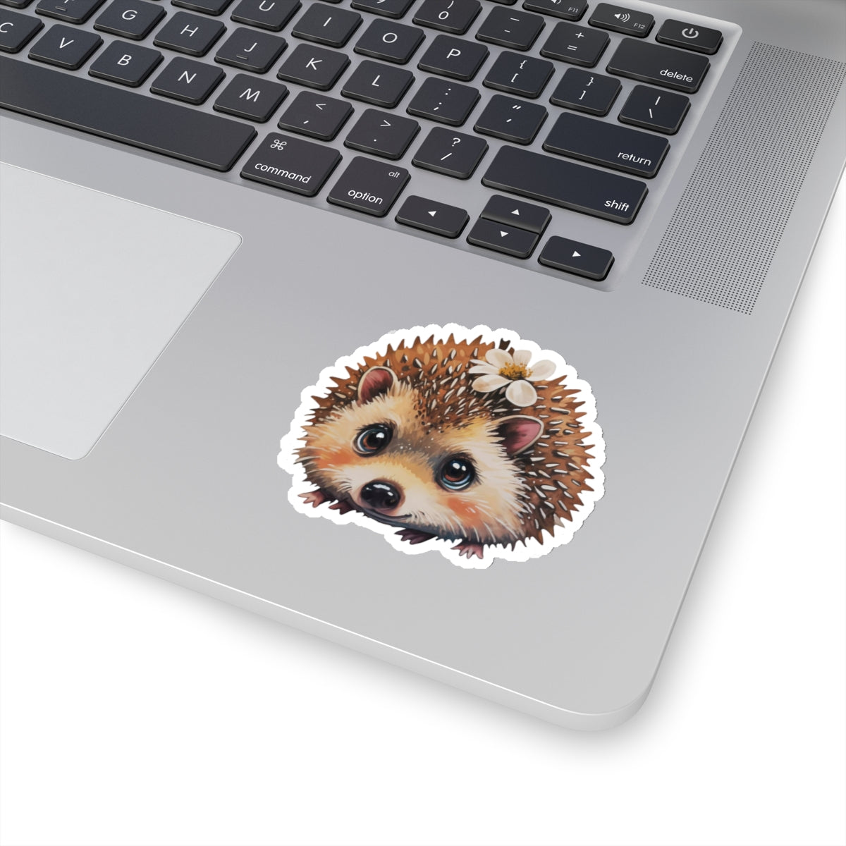 Cheerful Hedgehog Watercolor Cartoon Sticker