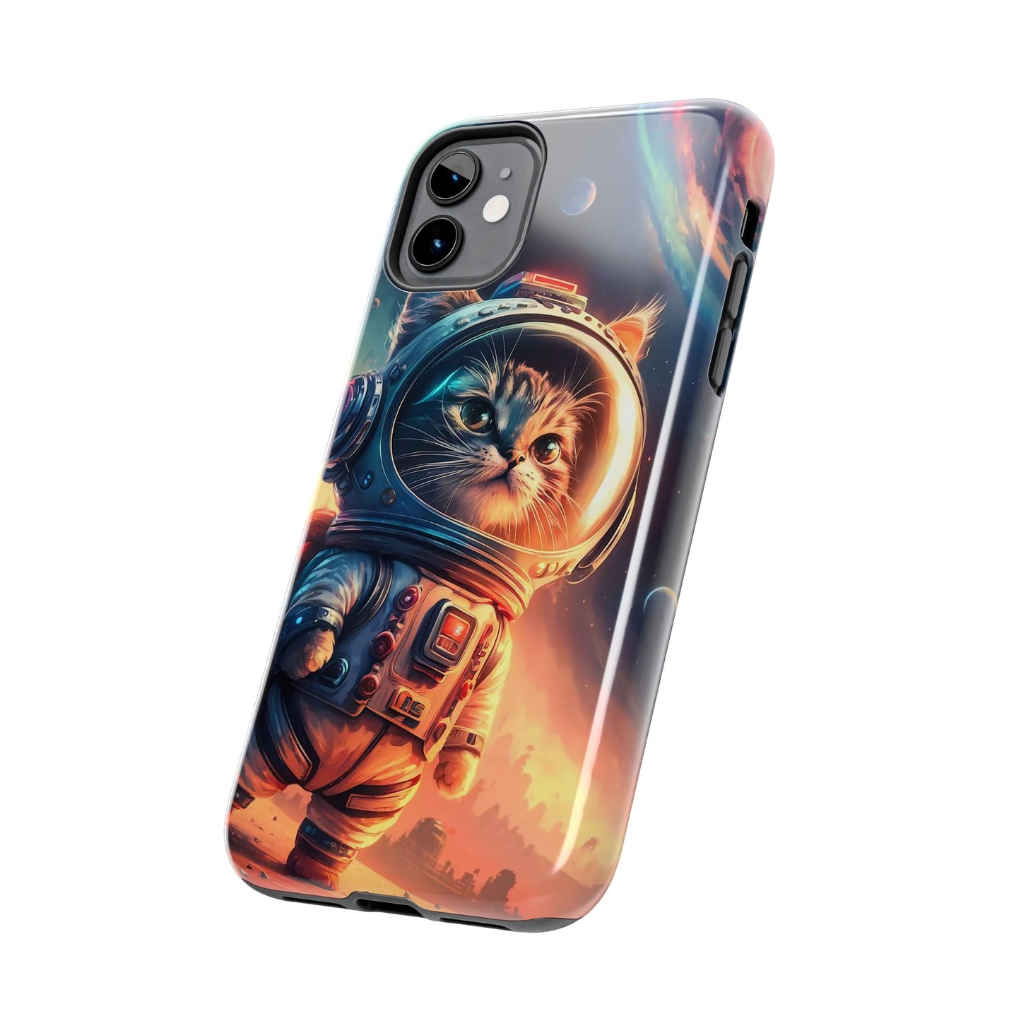 Cosmic Kitty Space Explorer Tough Phone Case