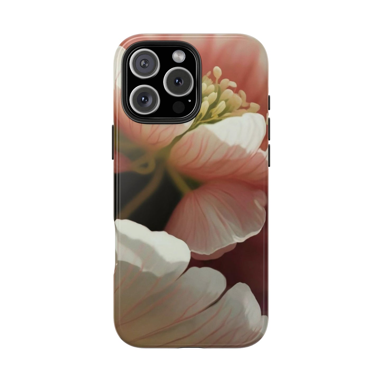 Pink Petal Watercolor Bloom Tough Phone Case