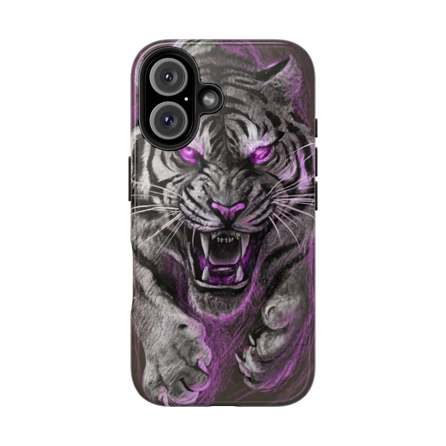 Enigmatic Hunter Tiger Sketch Tough Phone Case