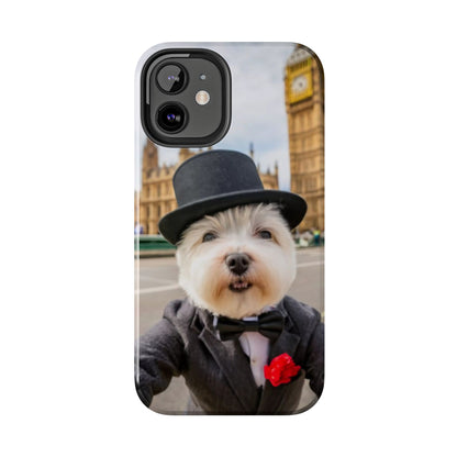 Dapper Maltese Selfie at Big Ben Tough Phone Case