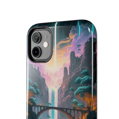 Midnight Cascade Blue Moon Tough Phone Case