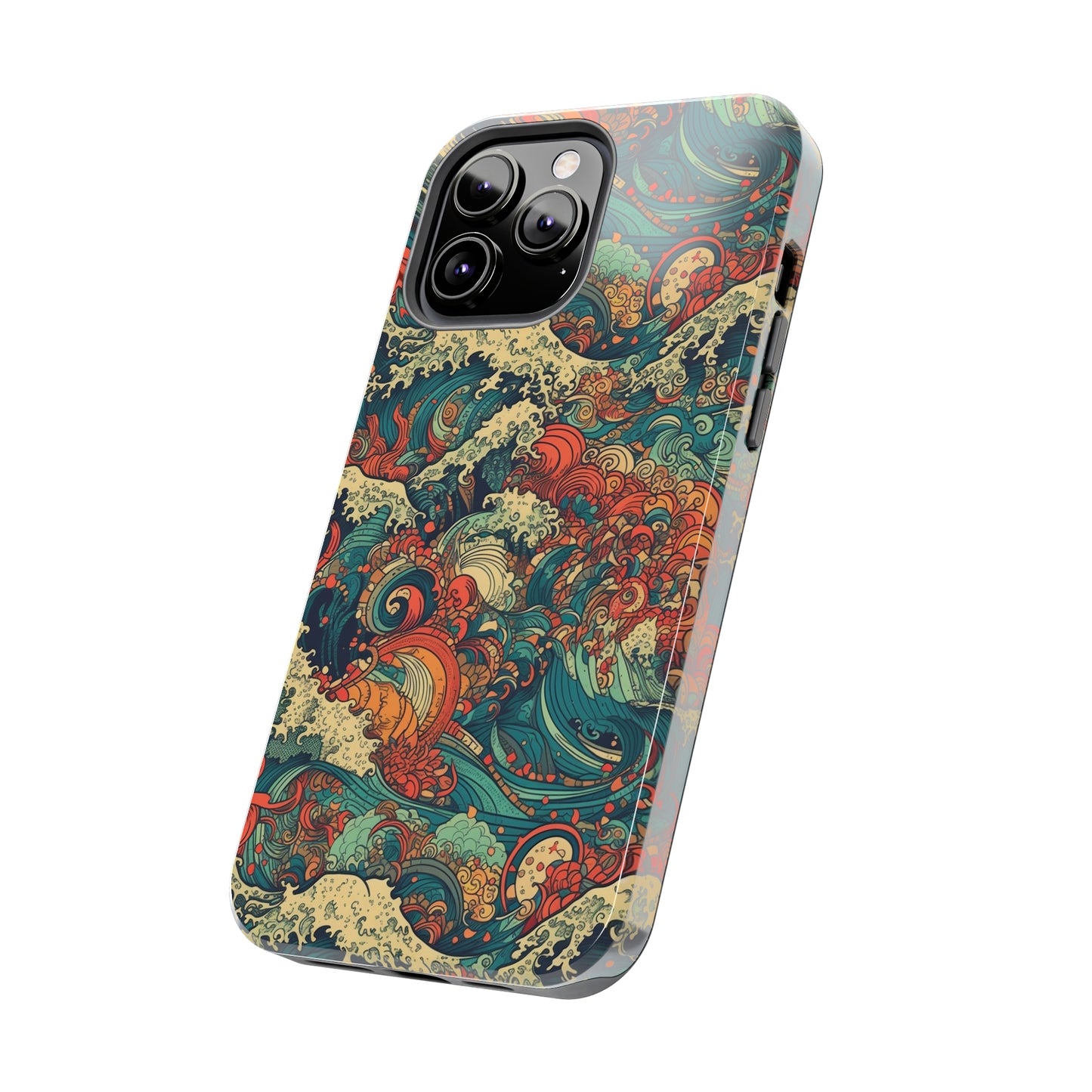 Multi-Hued Swirls - Wave of Colors - Tough Phone Case