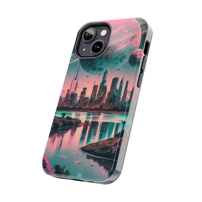 Celestial Cityscape Aerial View Tough Phone Case