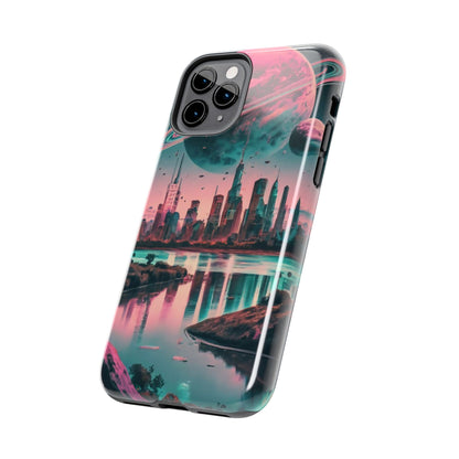 Celestial Cityscape Aerial View Tough Phone Case