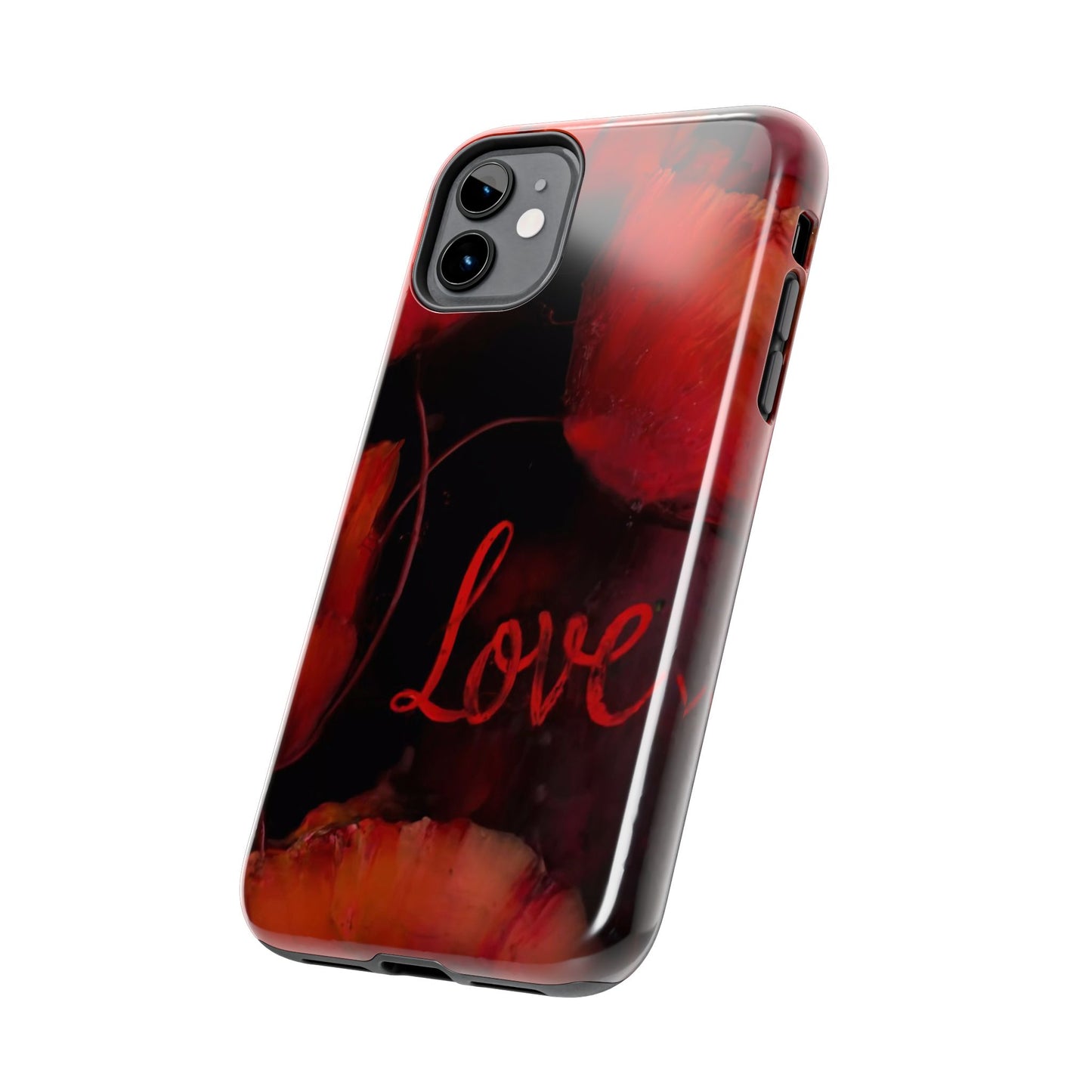 Crimson Love Blossoms Tough Phone Case