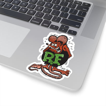 Revolt Red & Black Rat Fink Sticker