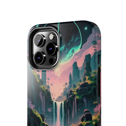 Moonfall Cascades Night View Tough Phone Case