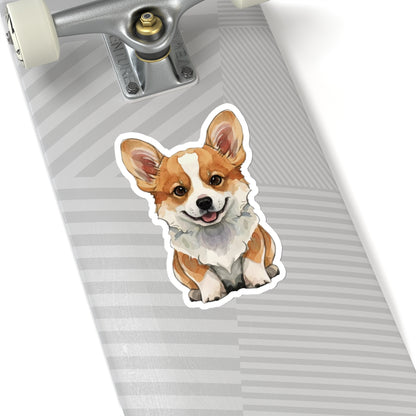 Cute Corgi Watercolor Cartoon Sticker