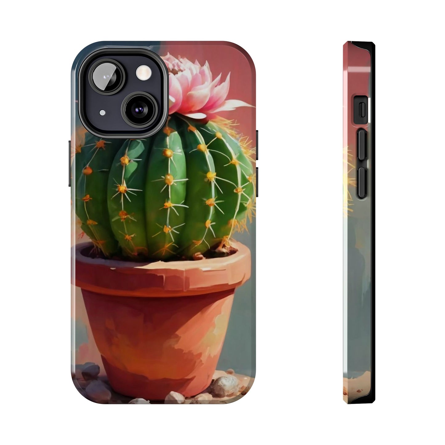 DesertBloom Terracotta Cactus Tough Phone Case