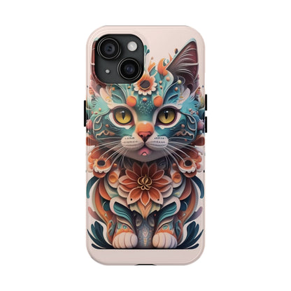 Floral Feline Armor Case