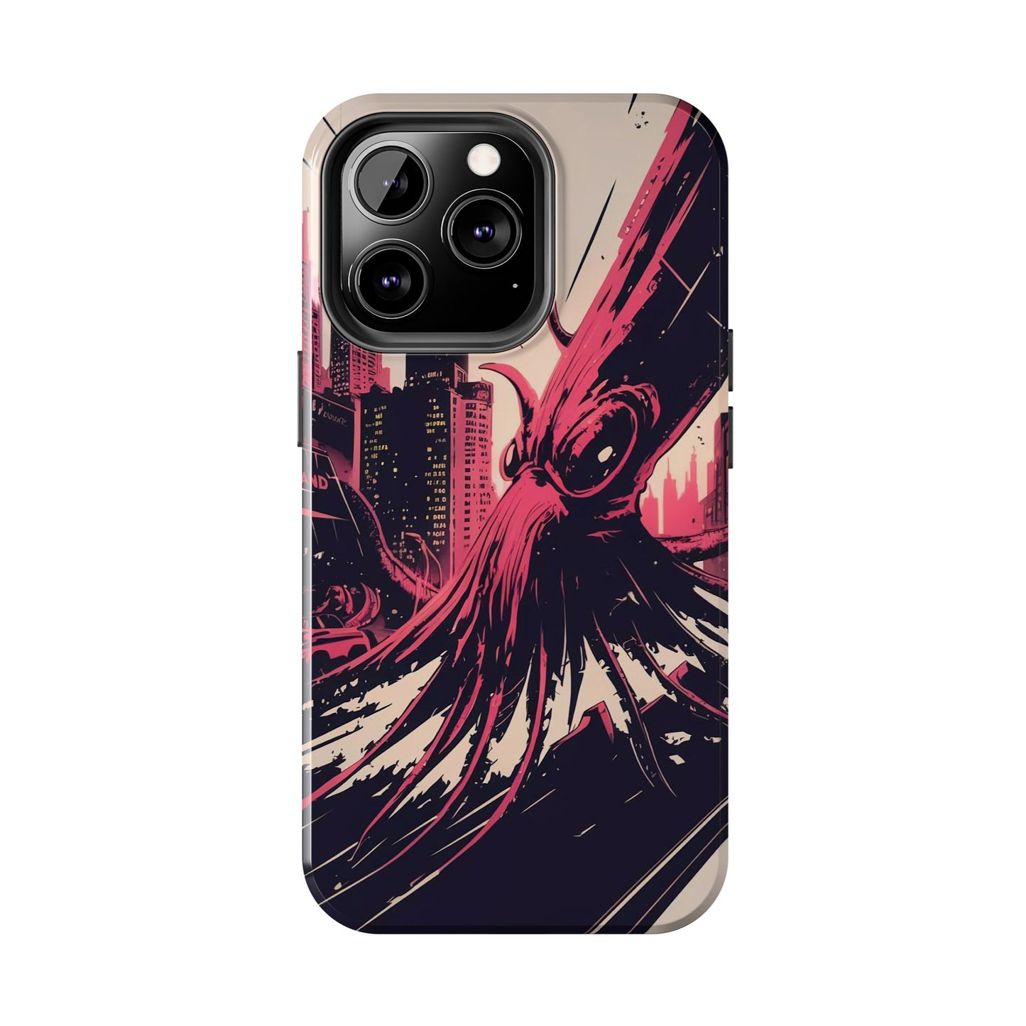 Kraken Rampage Cityscape Tough Phone Case