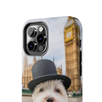 Dapper Maltese Selfie at Big Ben Tough Phone Case