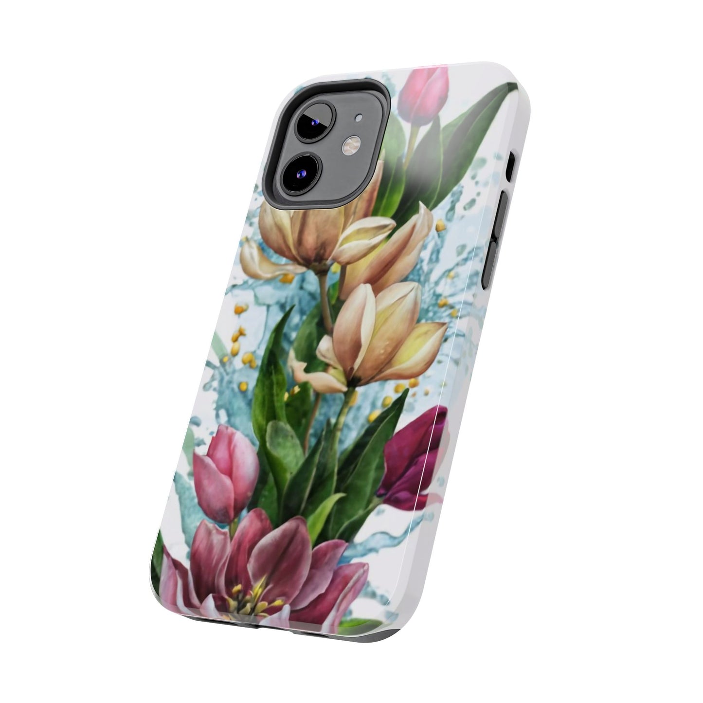 Blossom Splash Watercolor Floral Tough Phone Case