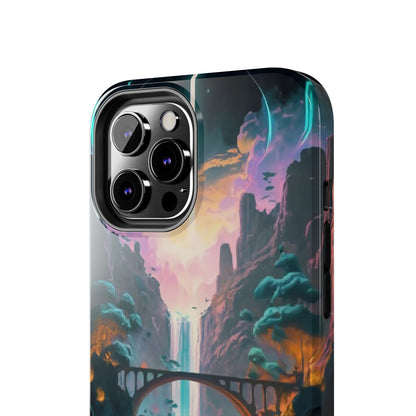 Midnight Cascade Blue Moon Tough Phone Case