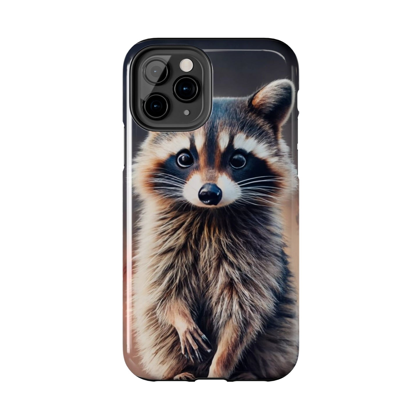 Abstract Raccoon Charm Tough Phone Case