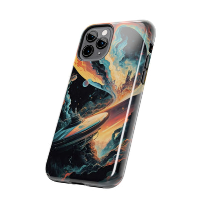 Retro Futuristic Space Odyssey Tough Phone Case