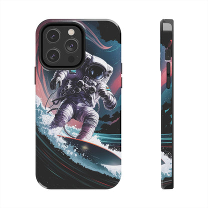 Cosmic Crest Astronaut Wave Rider Tough Phone Case