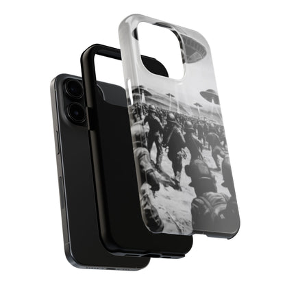 RetroWar UFO Encounter Tough Phone Case