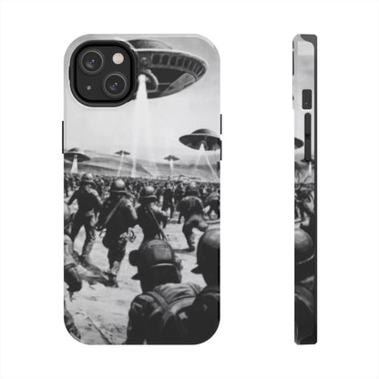 RetroWar UFO Encounter Tough Phone Case