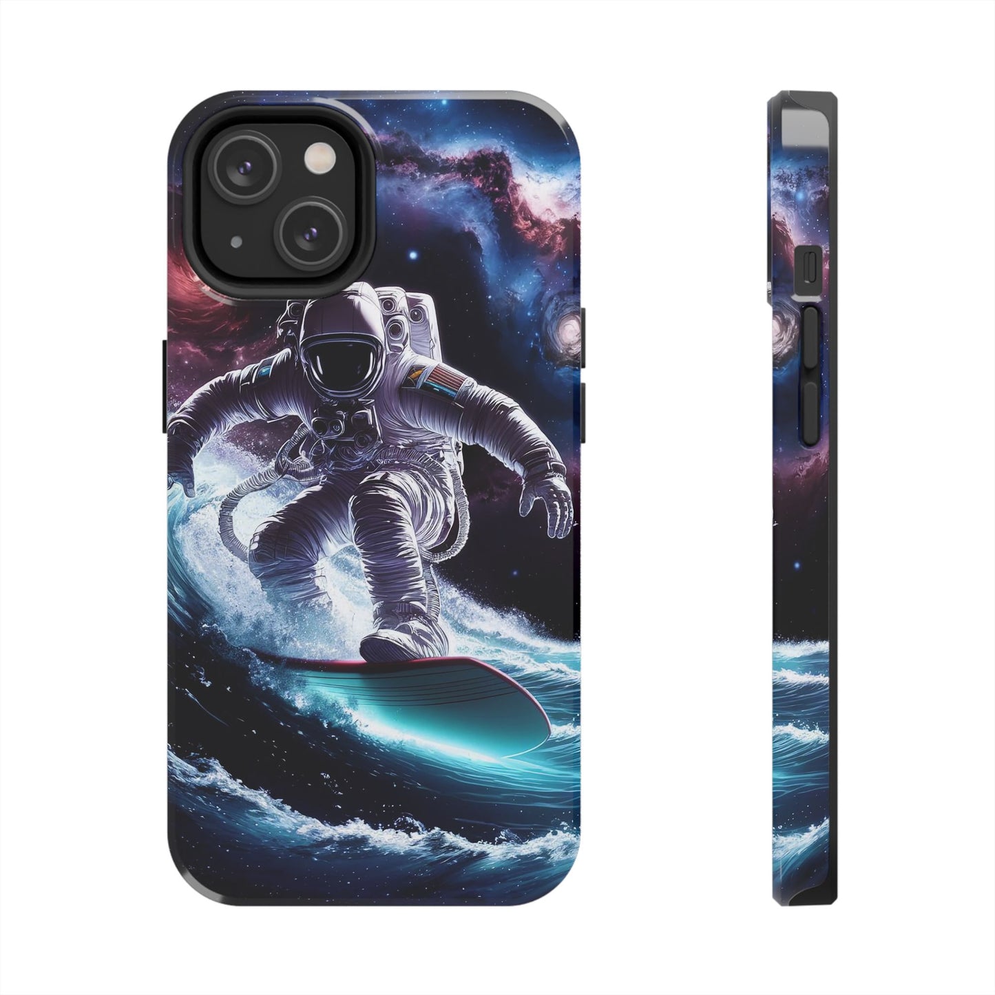 Galactic Wave Rider Astronaut Tough Phone Case