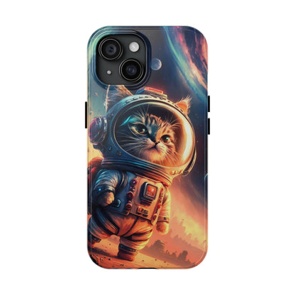 Cosmic Kitty Space Explorer Tough Phone Case