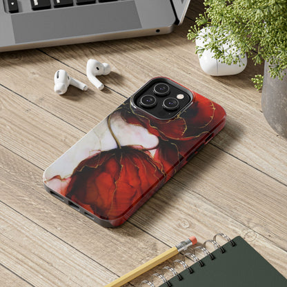 Ethereal Blossom Alcohol Ink Tough Phone Case