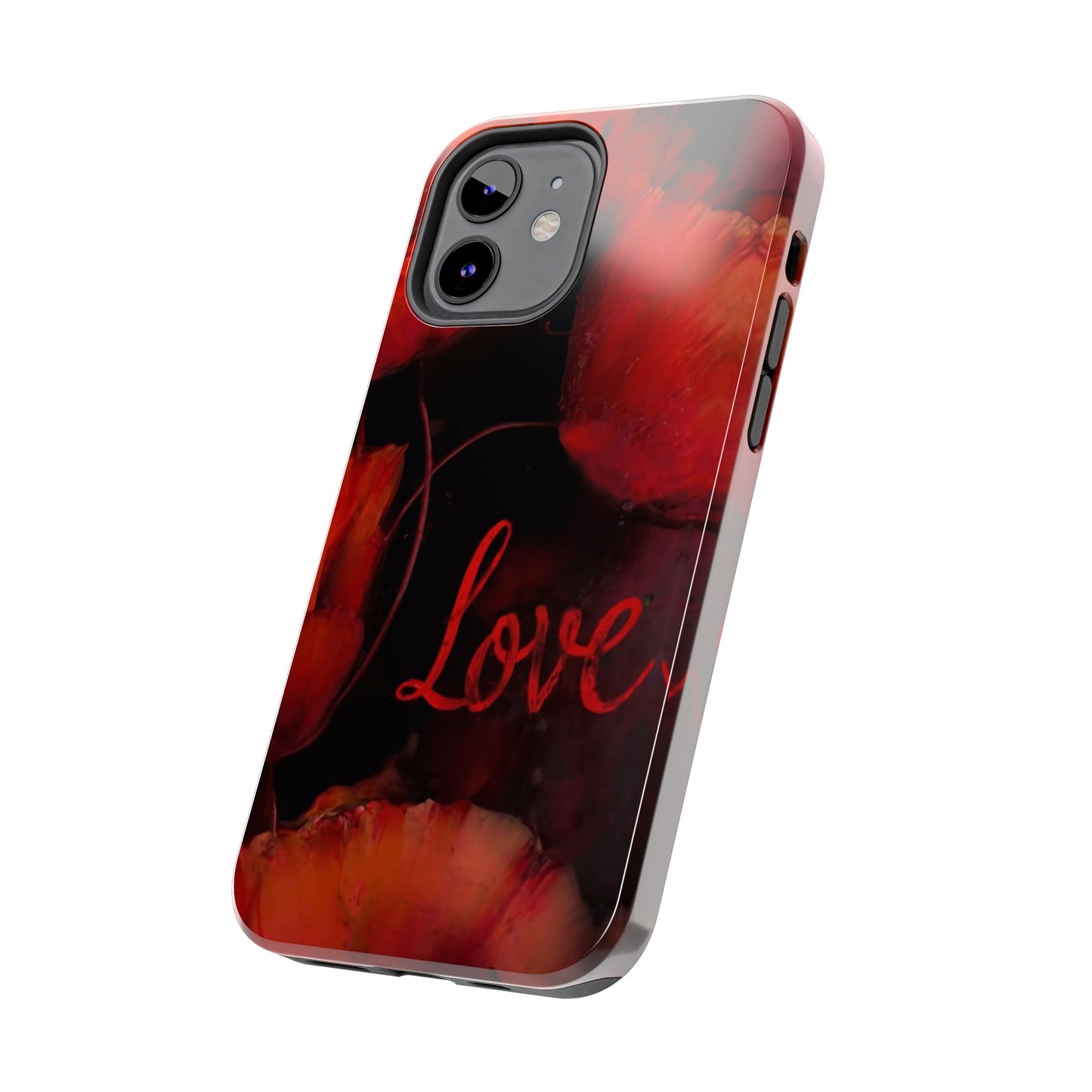 Crimson Love Blossoms Tough Phone Case