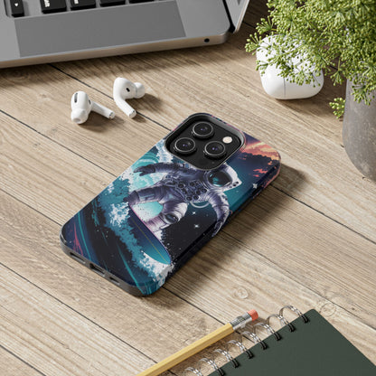 Space Surfer Astronaut Adventure Tough Phone Case